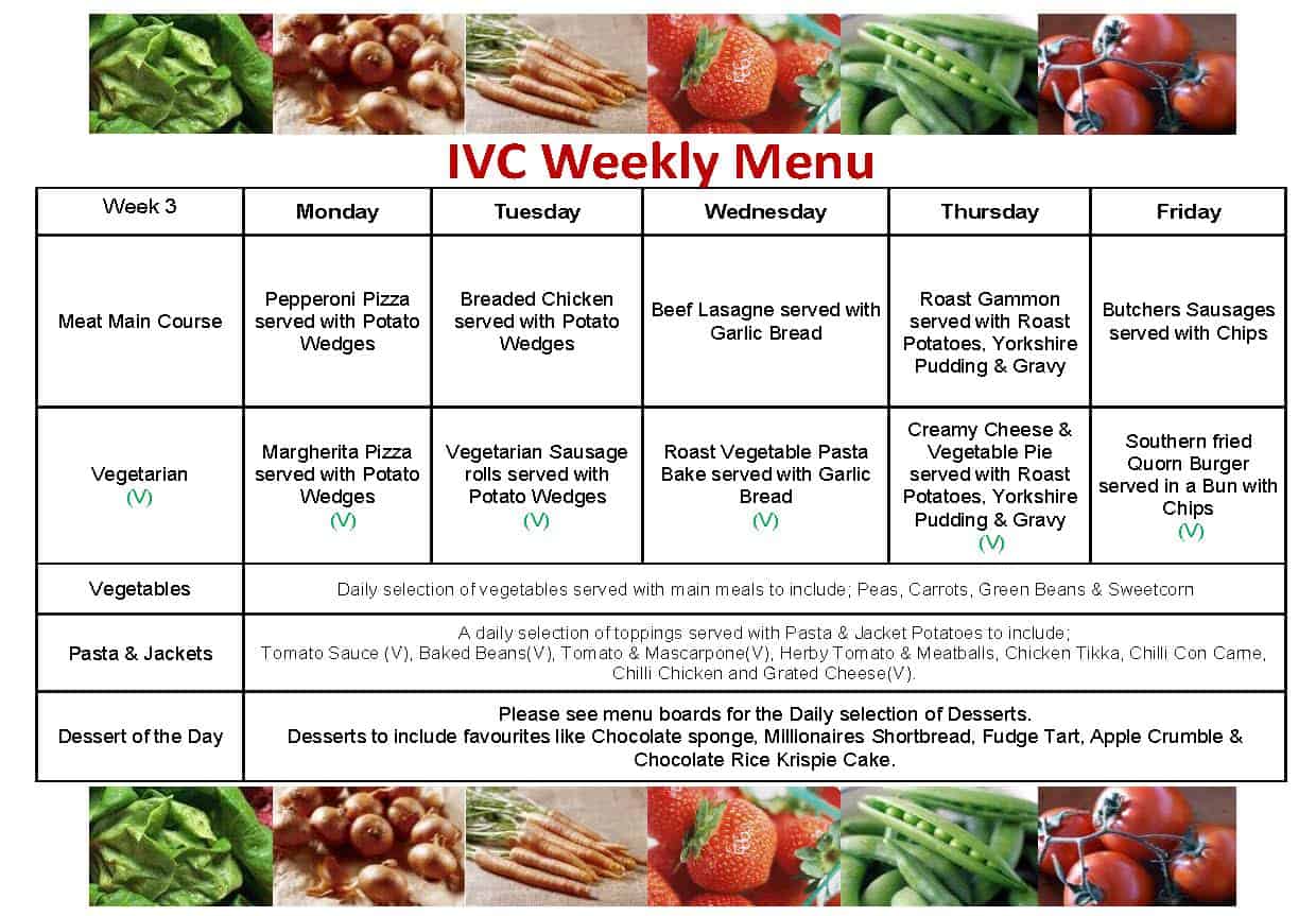IVC Weekly Menu Cycle Week 3